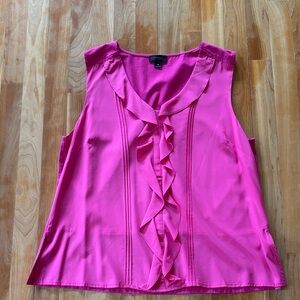Carlisle Fuchsia Ruffle Tank Top